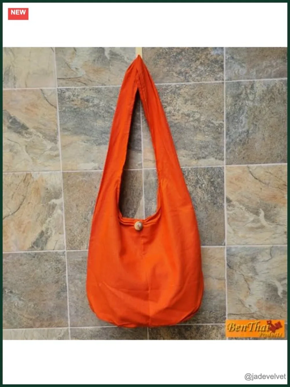 Handmade Cotton Sling Crossbody Messenger Bag Hobo Large
